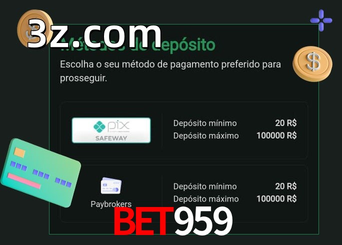 O cassino BET959bet oferece uma grande variedade de métodos de pagamento